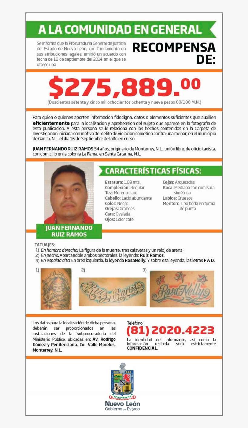 Recompensa - Se Busca - Nuevo Leon, transparent png download