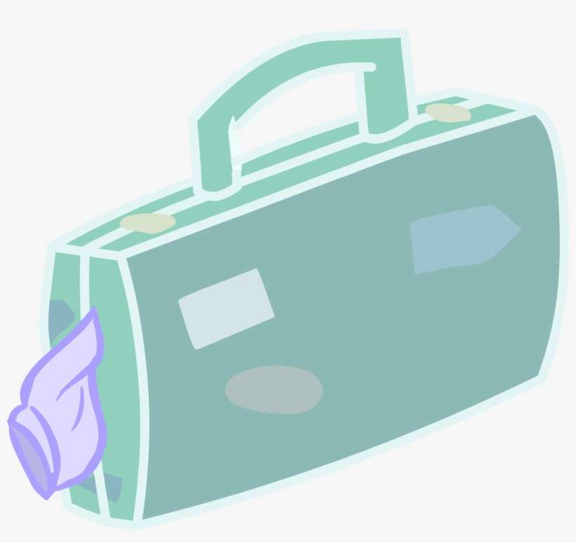 Ghostly Suitcase Icon - Club Penguin Suitcase, transparent png download