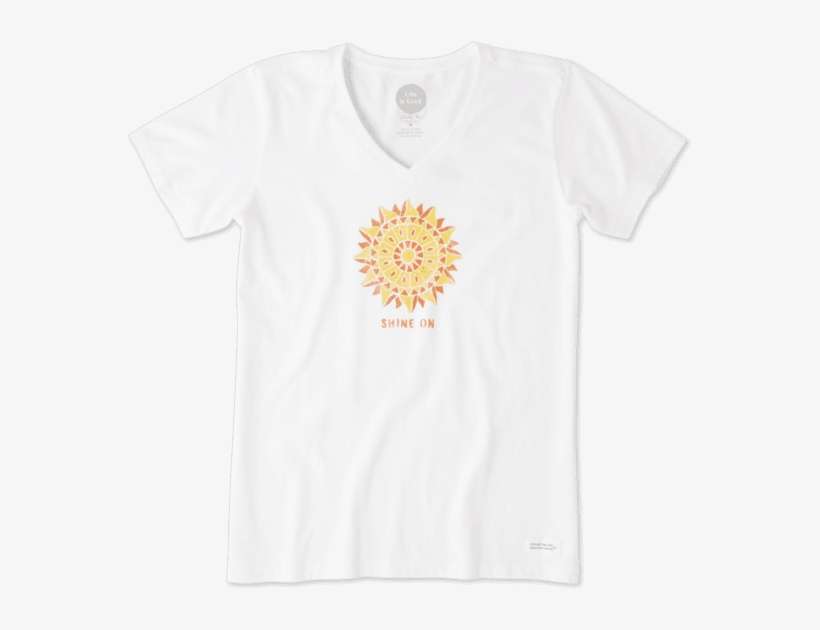 Women's Shine On Sun Crusher Vee - Active Shirt, transparent png download