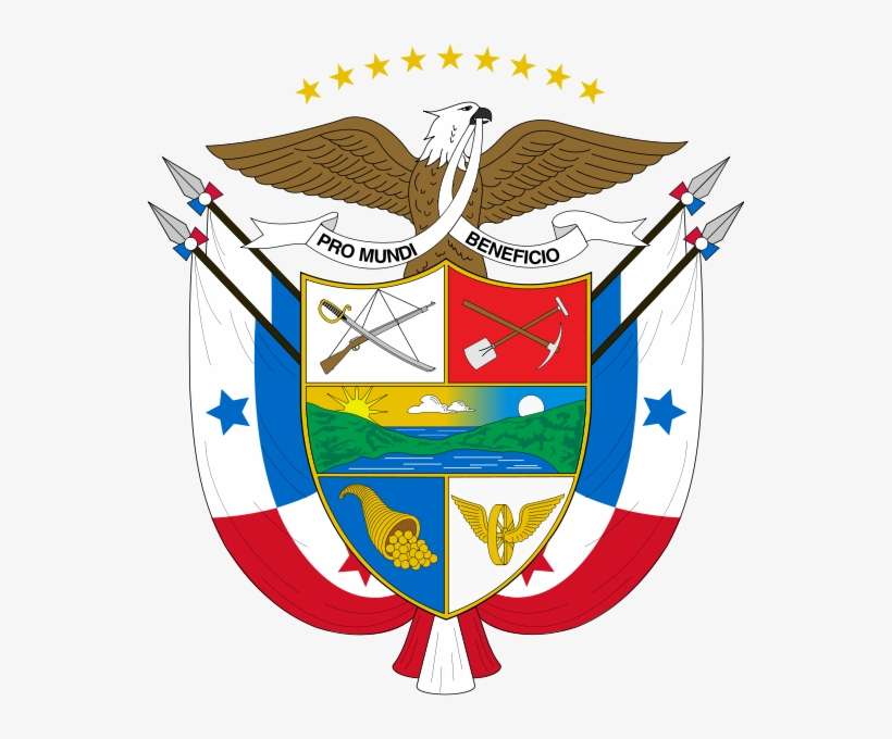 Panama Comida De Panama, El Salvador, Canal De Panama, - Flag: Presidential Flag Of Panama, transparent png download