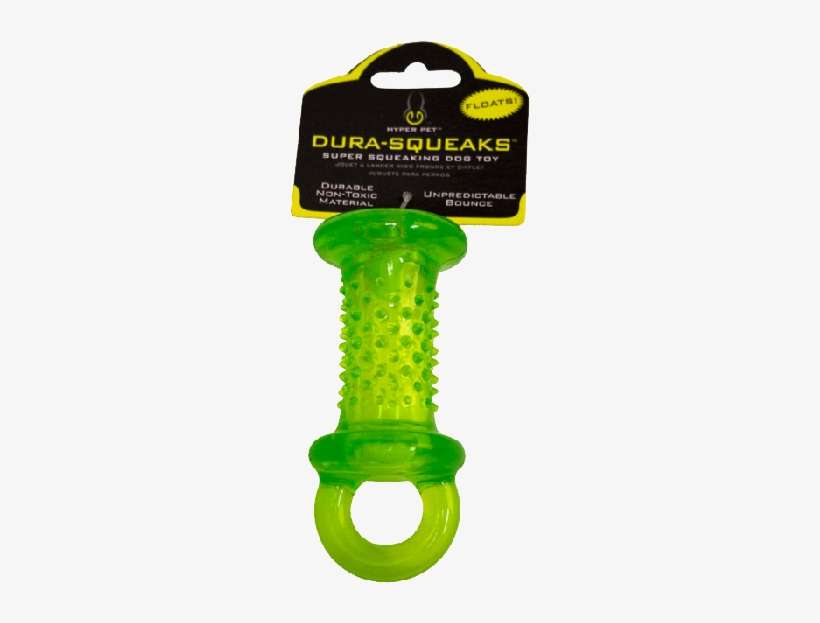 Hyper Pet Dura-squeaks Bobber Dog Toy - Hyper Pet Dura-squeaks Barbell Squeaking Dog Toy, transparent png download