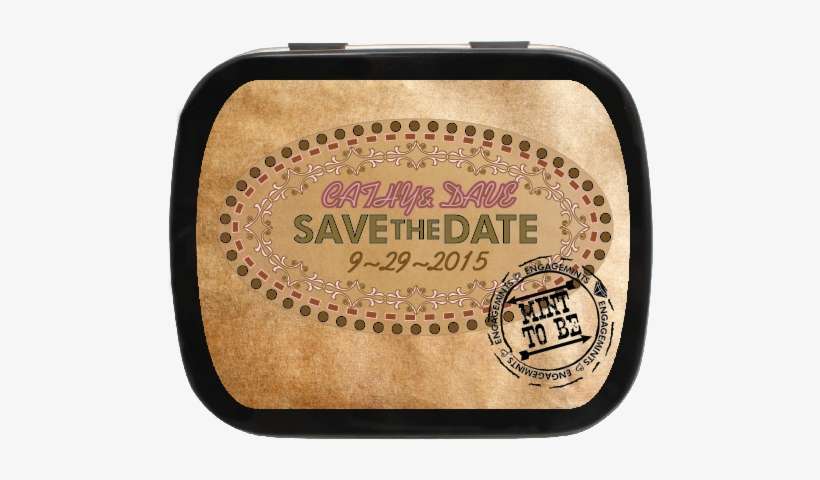 Mint To Be Stamp Personalized Save The Date - Save The Date, transparent png download