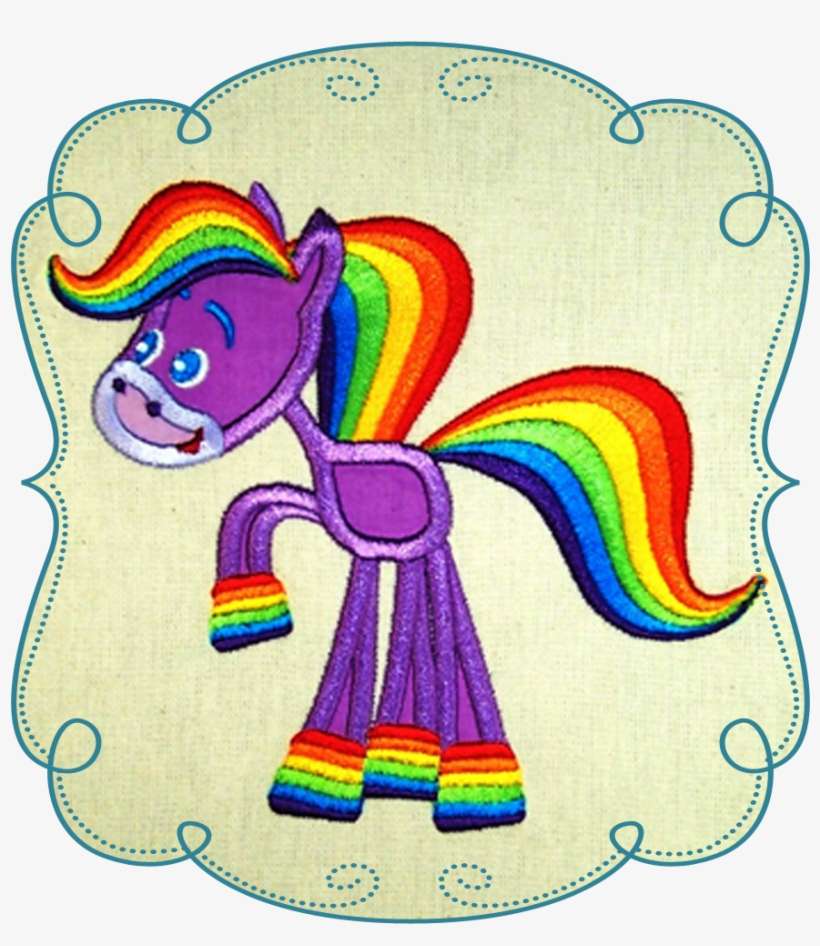 Rainbow Pony - Pony, transparent png download