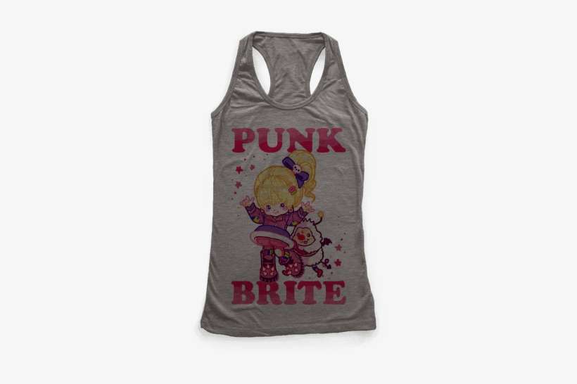 Punk Brite Parody Racerback Tank Top - Like Exercise Because I Love Eating, transparent png download