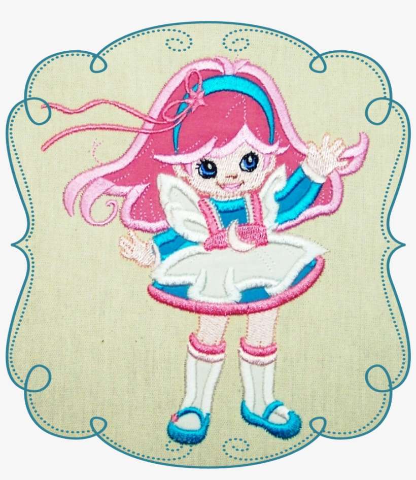 Bubblegum Blush - Machine Embroidery, transparent png download