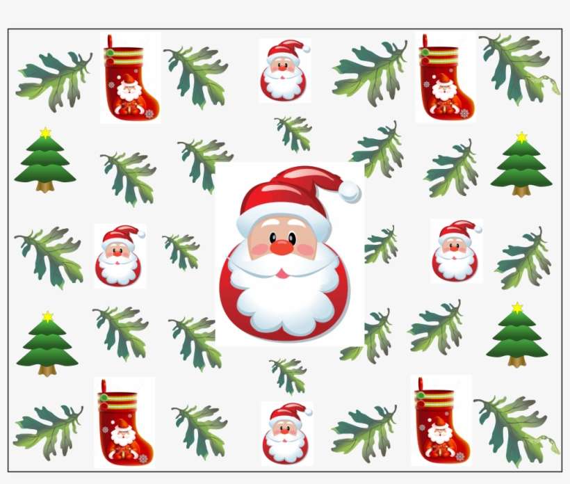 Papel Digital De Papai Noel - Christmas Tree 5'x7'area Rug, transparent png download