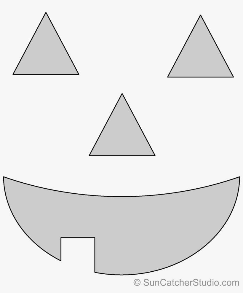 Pumpkin Carving Stencil Pattern - Jack-o'-lantern, transparent png download