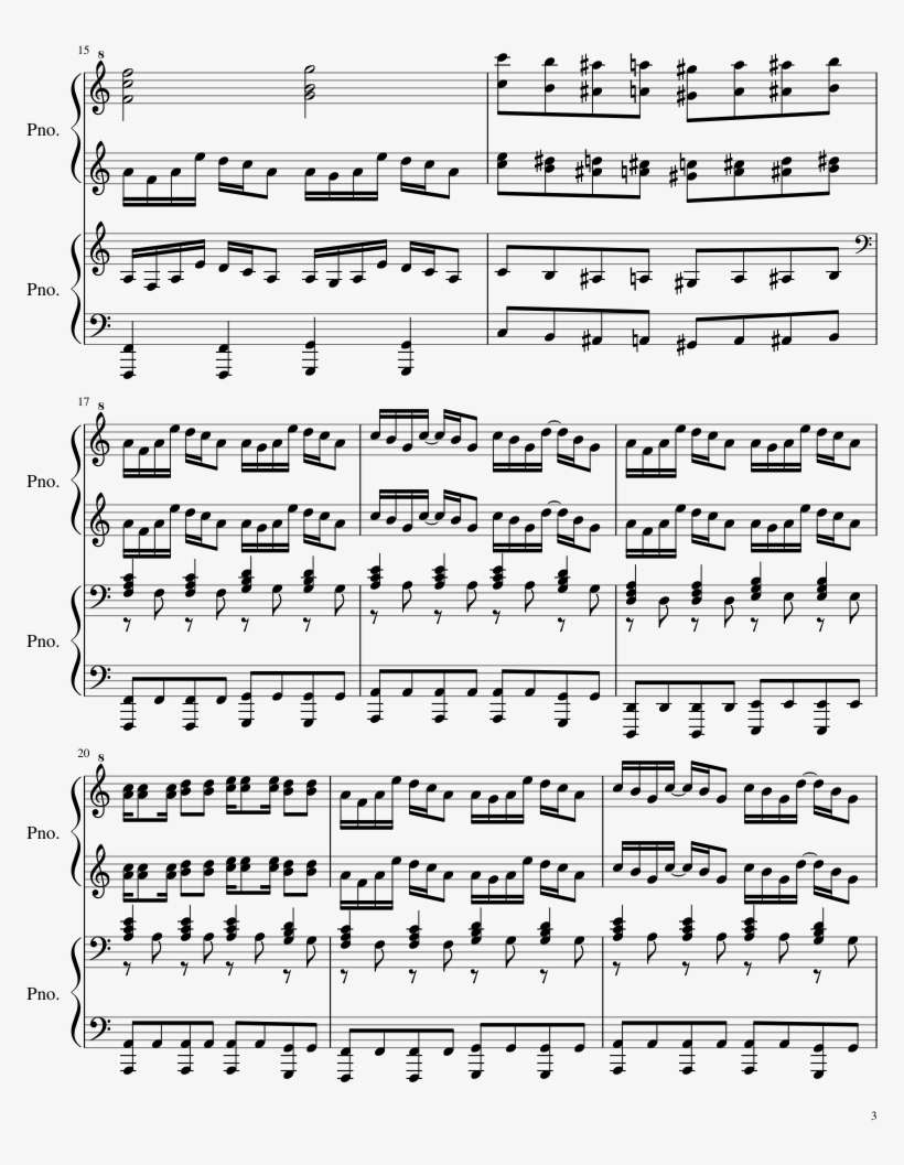 Running In The 90s - Sheet Music, transparent png download