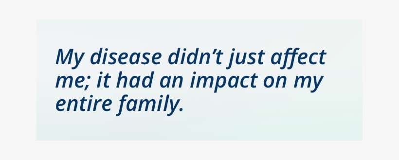 My Disease Didn't Just Affect Me - Electric Blue, transparent png download