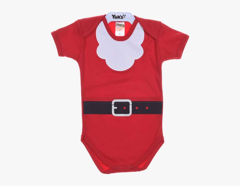 Body Transpassado “papai Noel” Manga Curta - T-shirt, transparent png download