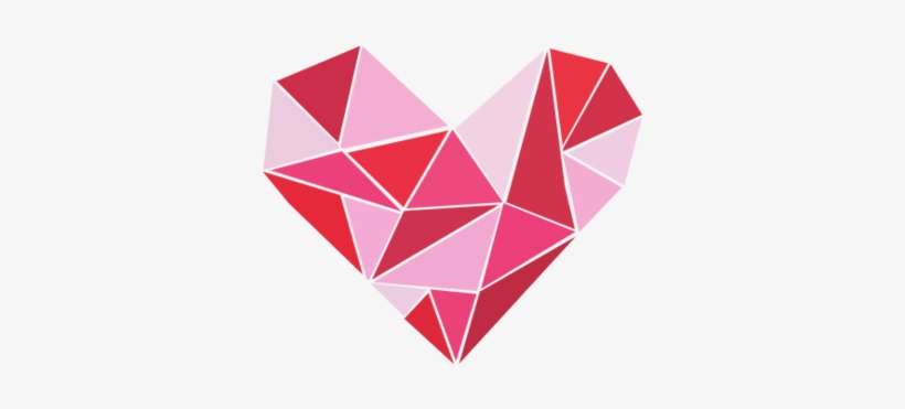 Geometric Heart Idea - Geometric Shapes Tumblr Png, transparent png download
