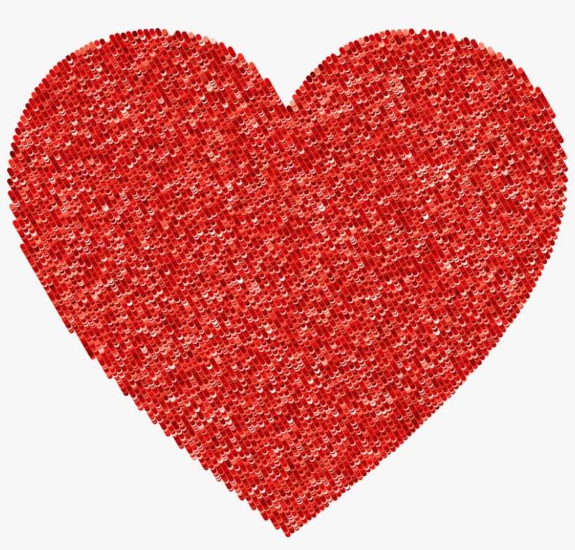 Heart Rabbit Valentine's Day Wool Geometry - Wool Heart, transparent png download