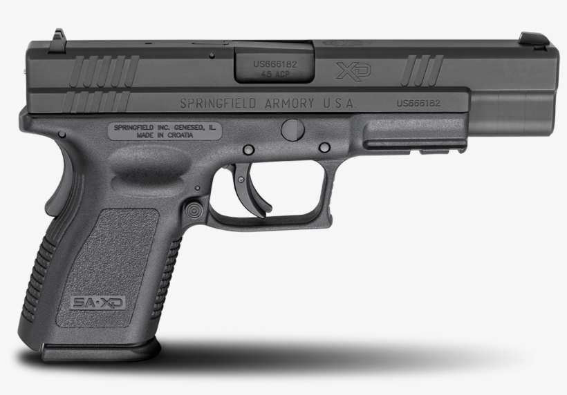 Springfield Armory 5" Compact Tactical Model Handgun - S&w Xd 40, transparent png download