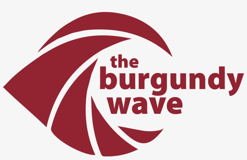 Burgundy Wave Points - Graphic Design, transparent png download
