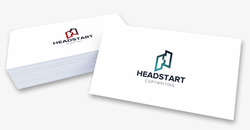 Logo And Corporate Identity For Headstart Copywriting - Graphic Design, transparent png download