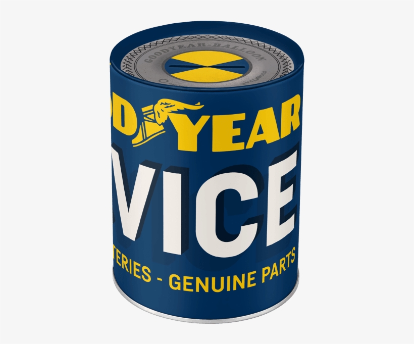 Nostalgic Art Money Box Goodyear Service Retro Logo - Good Year Flexo 50 Gy Hubcaps Silver 14, transparent png download