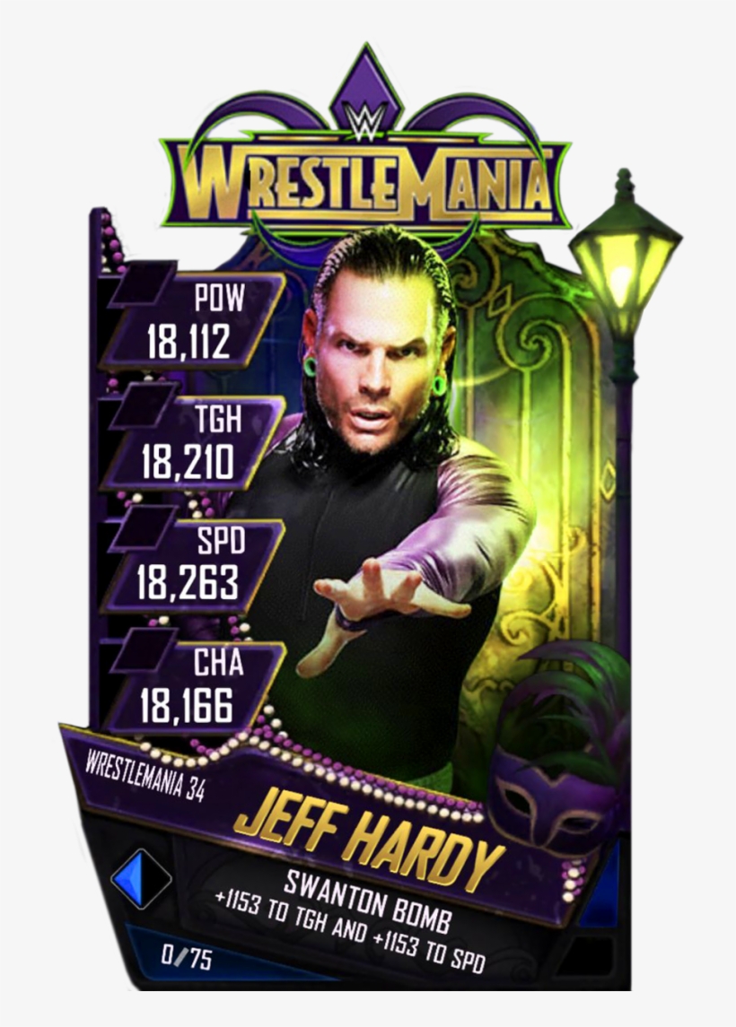 Jeffhardy S4 19 Wrestlemania34 Ringdom - Wwe Wrestlemania Xxvii (2011), transparent png download