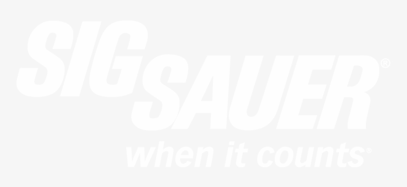 Sig Sauer When It Counts, transparent png download