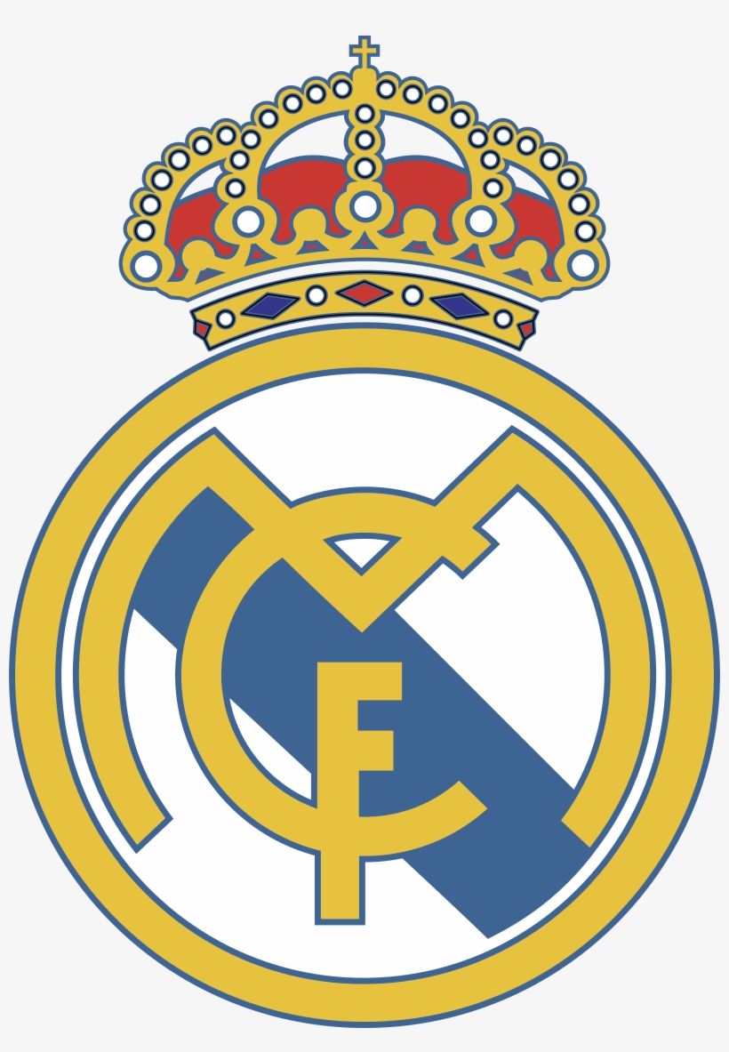Real Madrid Club De Futbol Logo Png Transparent - Real Madrid Badge, transparent png download