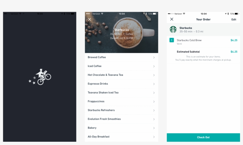 Starbucks Postmates On Demand Iphone - Iphone, transparent png download
