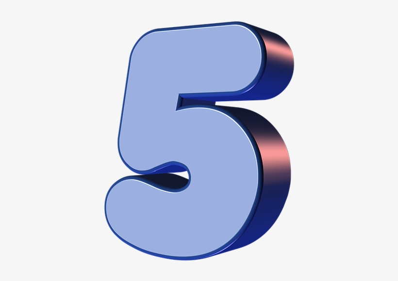 Five On Friday - 5 Blue Png, transparent png download