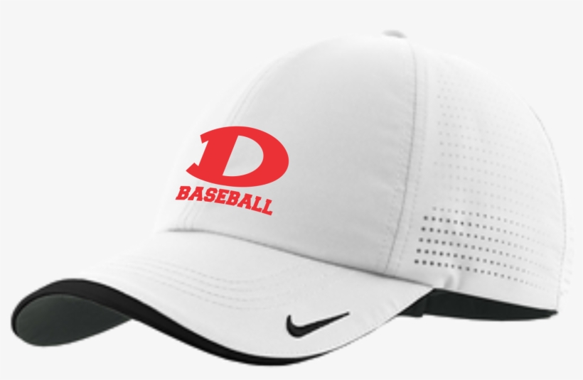 Image Of Nike Golf Dri-fit Swoosh Perforated Cap - Custom Nike White Dri-fit Swoosh Perforated Cap, transparent png download
