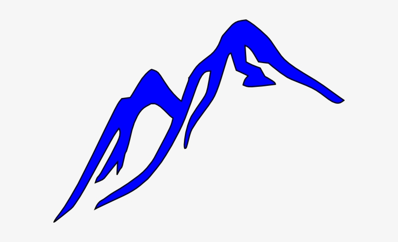 Blue Mountain Clip Art At Clker - Blue Mountain Clip Art, transparent png download