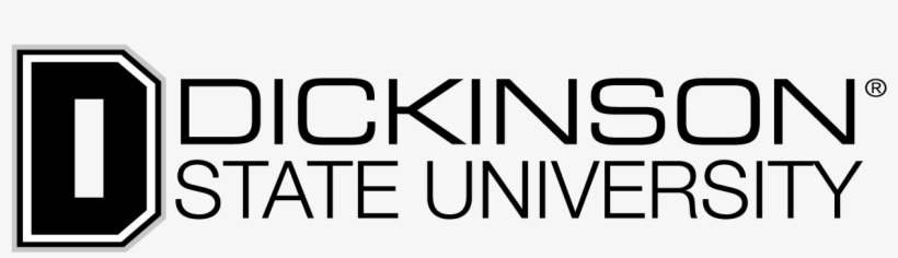 Logo Horizontal Black And White - Dickinson State University, transparent png download
