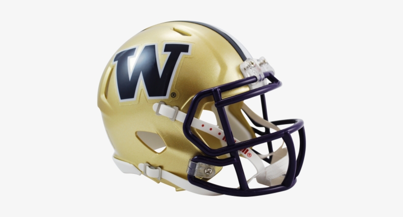 Washington Huskies Ncaa College Riddell Speed Mini-helmet - Washington Riddell Speed Mini Football Helmet, transparent png download