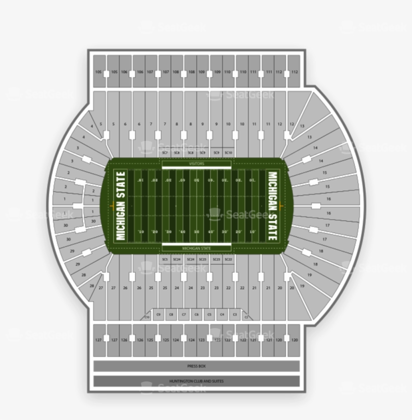 Download Michigan State Spartans Football Seating Chart Spartan