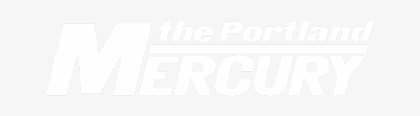 Portland Mercury White Logo Close Crop - Portland Mercury Covers, transparent png download