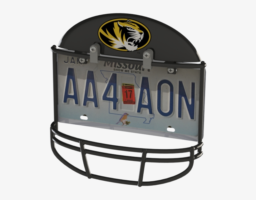 University Of Missouri Tigers Helmet Frame - Sports Team License Plate Frame, transparent png download