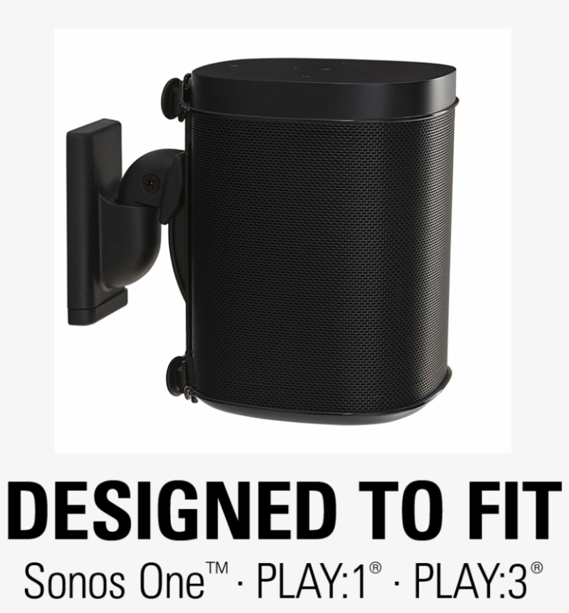 Wswm21 Designed To Fit Sonos One, Play - Wall Mount Sonos Play One, transparent png download