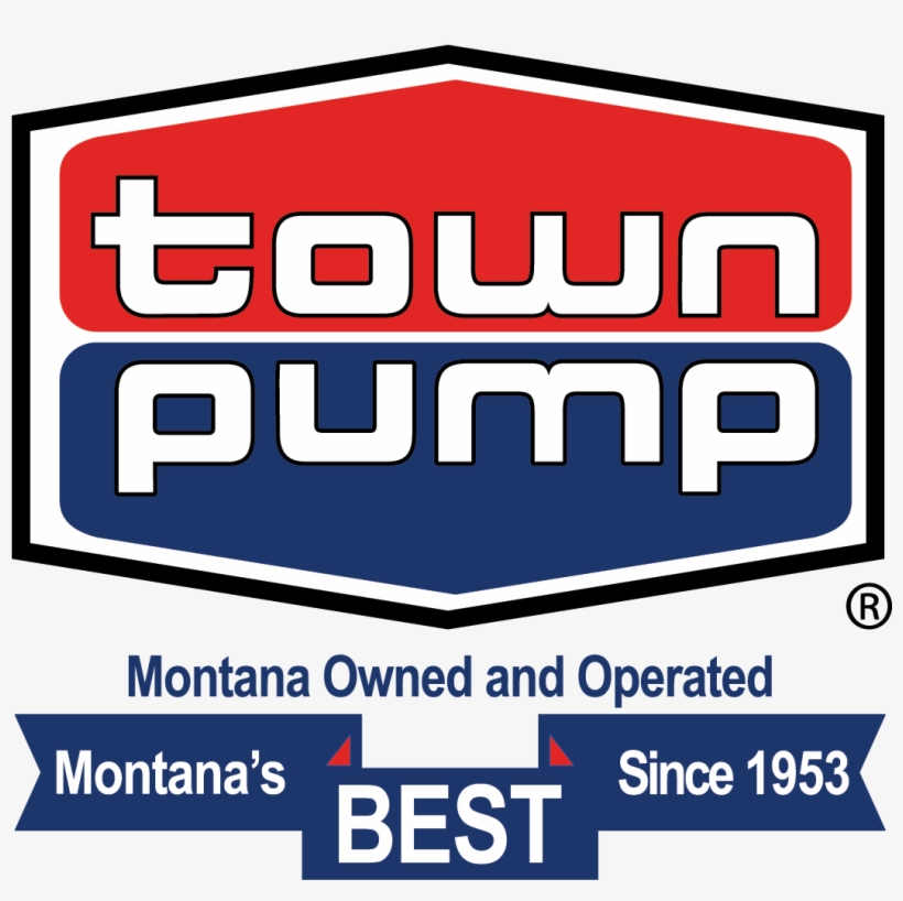Town Pump Logo With Ribbon - Town Pump Logo, transparent png download