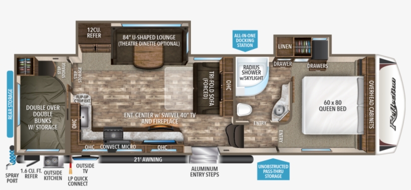 All All Floorplans - Grand Design Reflection 28bh, transparent png download