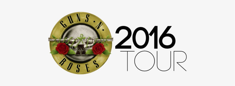 2016tour - Gun And Roses Logo, transparent png download