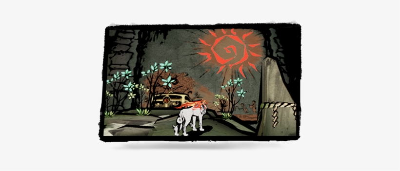 Orochi's Horrid Curse Spread All Across The Land, Turning - Okami Majestic, transparent png download