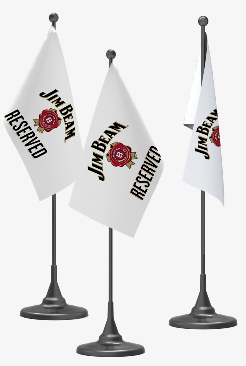 Reserved Flags - Jim Beam Tin Concert Sign, transparent png download