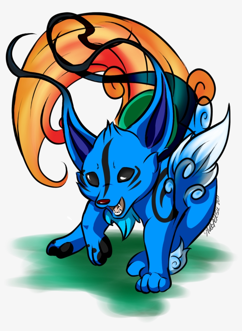 Okami Style Gelert [neopets Art] - Cartoon, transparent png download