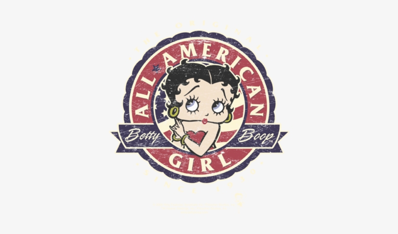 Betty Boop All American Girl Men's Regular Fit T-shirt - Betty Boop, transparent png download