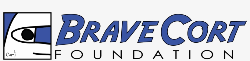 Bravecort Logo With Ninja Eye Blue Withsignature, transparent png download