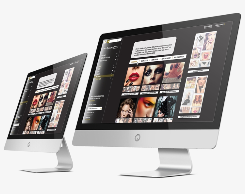 This Conceptual Website Is A Way For Mac Cosmetics - Online Advertising, transparent png download