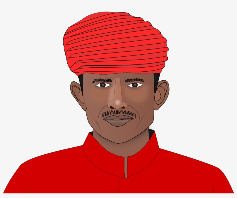 Man Clipart Indian - Clip Art Indian Man, transparent png download