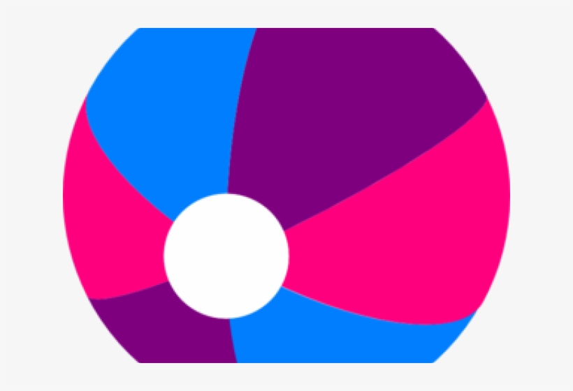 Beach Ball Clipart - Circle, transparent png download