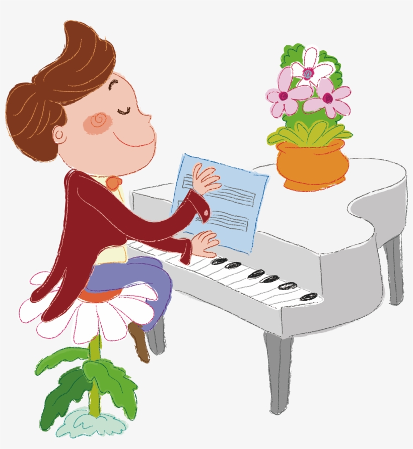 Concert Music Cartoon Violin - Piano, transparent png download