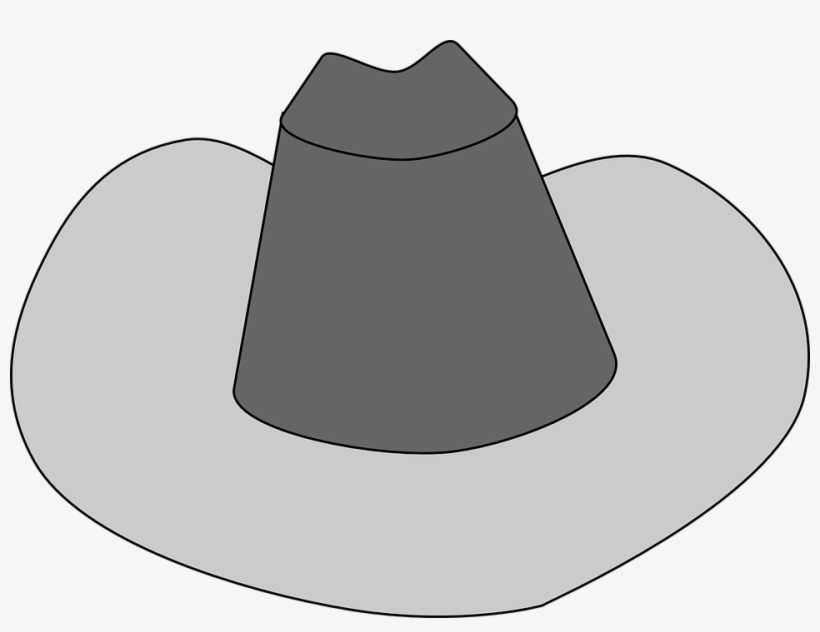 Free Cowboy Hat Clipart Black And White Images - Gray Cowboy Hat Clip Art, transparent png download
