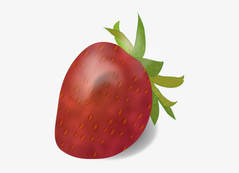 Small Ripe Strawberry Clip Art Download - Custom Strawberry Shower Curtain, transparent png download