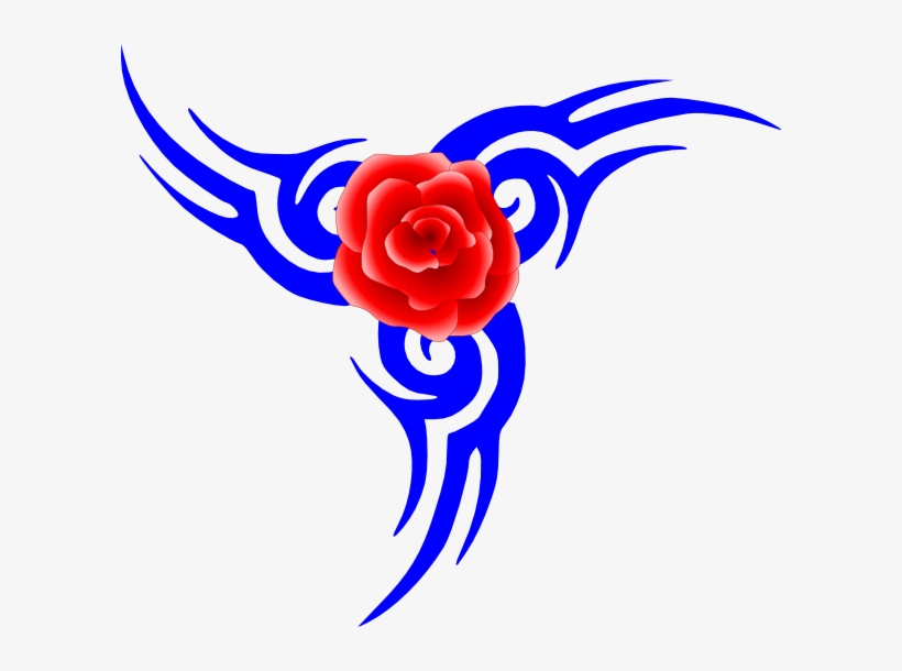 How To Set Use Roses Clipart - Tribal Tattoo, transparent png download