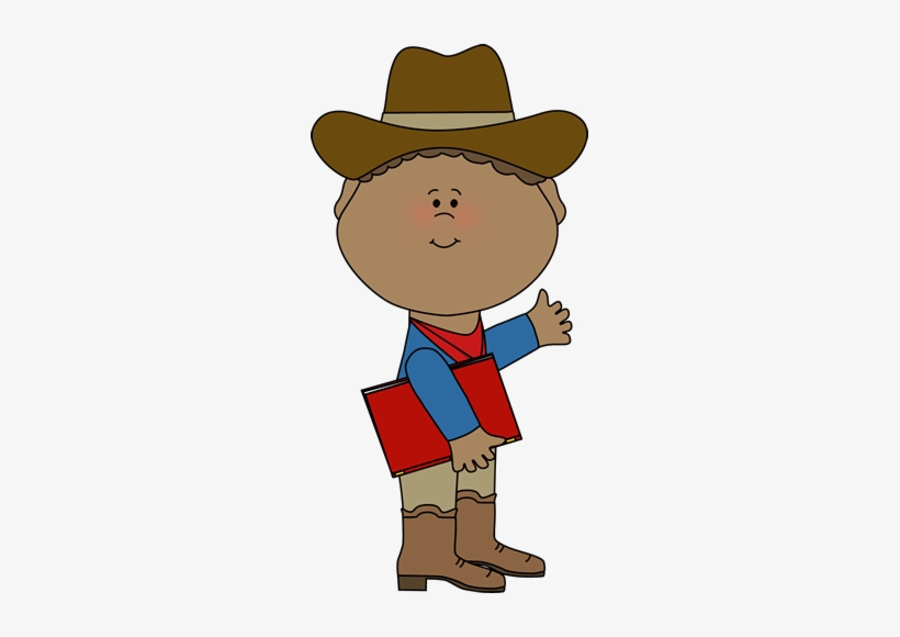 Image Transparent Download Western Clip Art Images - Cowboy With A Book Clipart, transparent png download