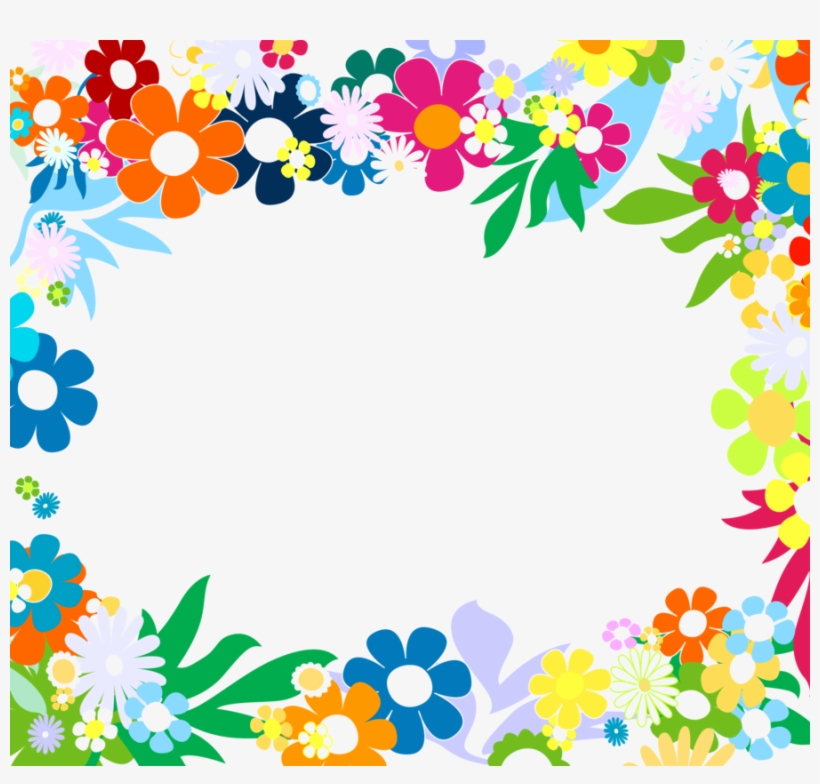 Decorate A Boarder Of Chart Paper Clipart Picture Frames - Рамка Цветочная Пнг, transparent png download